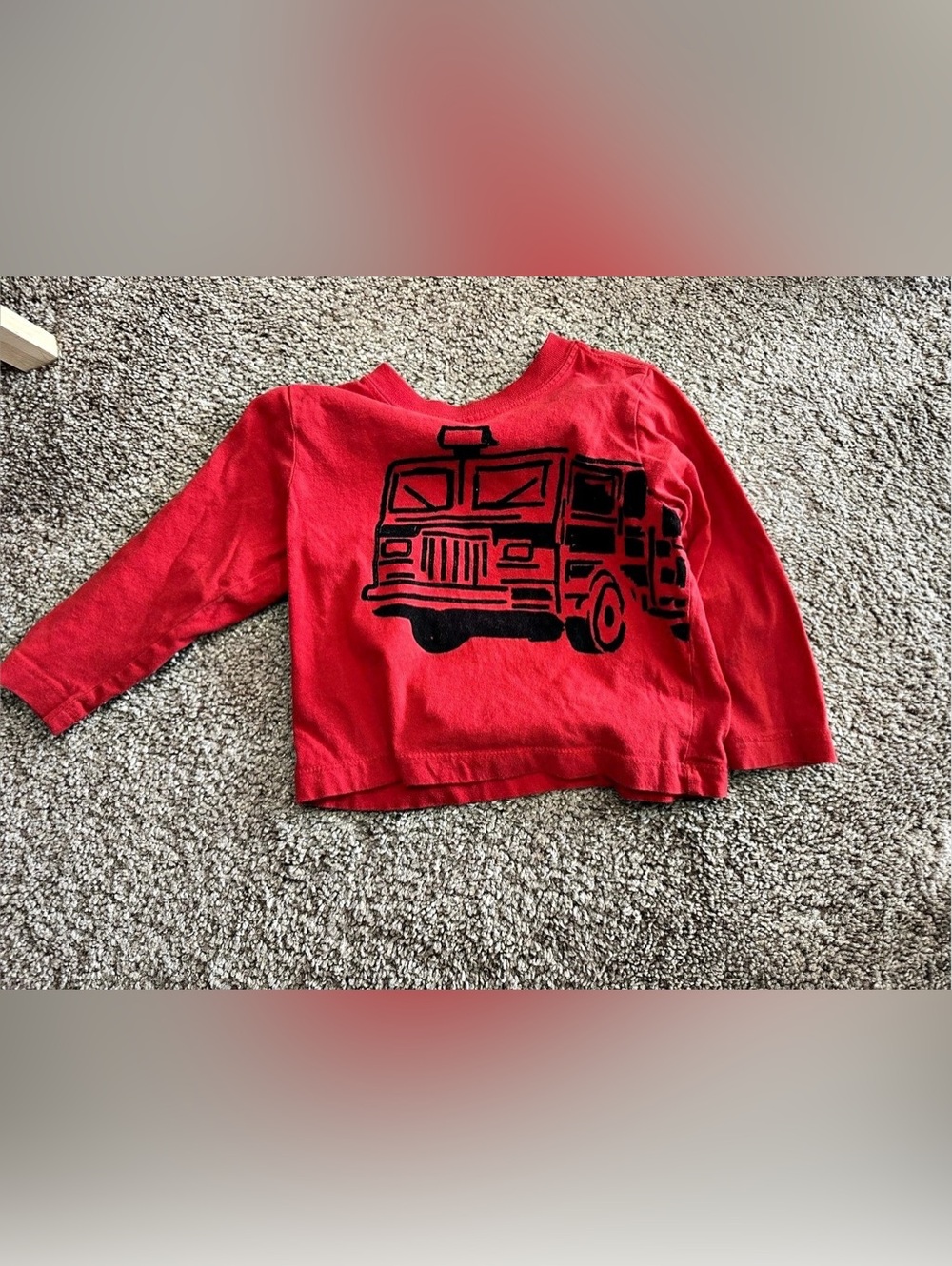 Hannah Andersson Red Graphic Long Sleeve Top